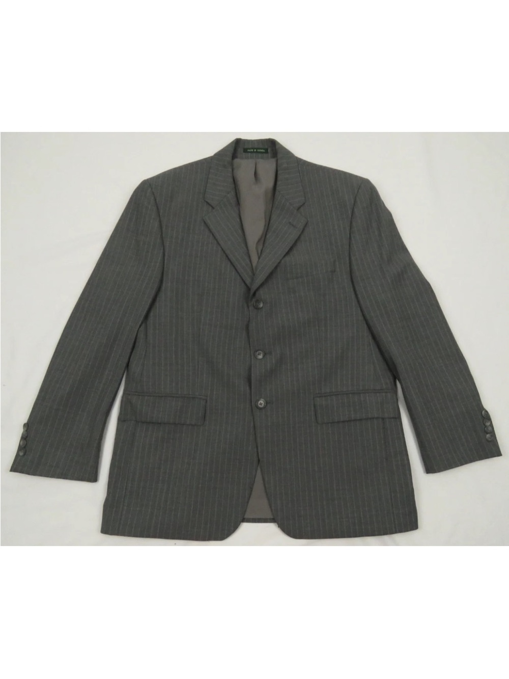 Lauren Ralph Lauren Striped Wool Blend 3 Button Blazer Sport Coat Jacket 40 S
